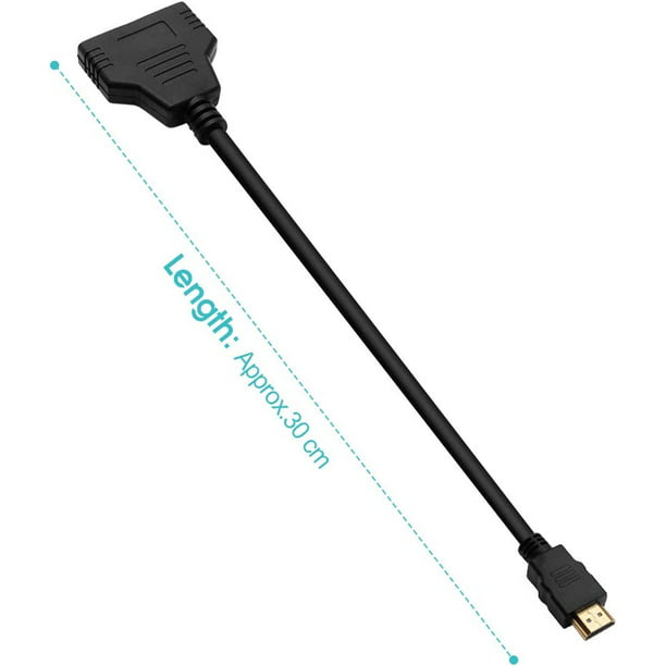 Cable Adaptador USB Hembra a HDMI Macho HDTV, Cable USB 1080P