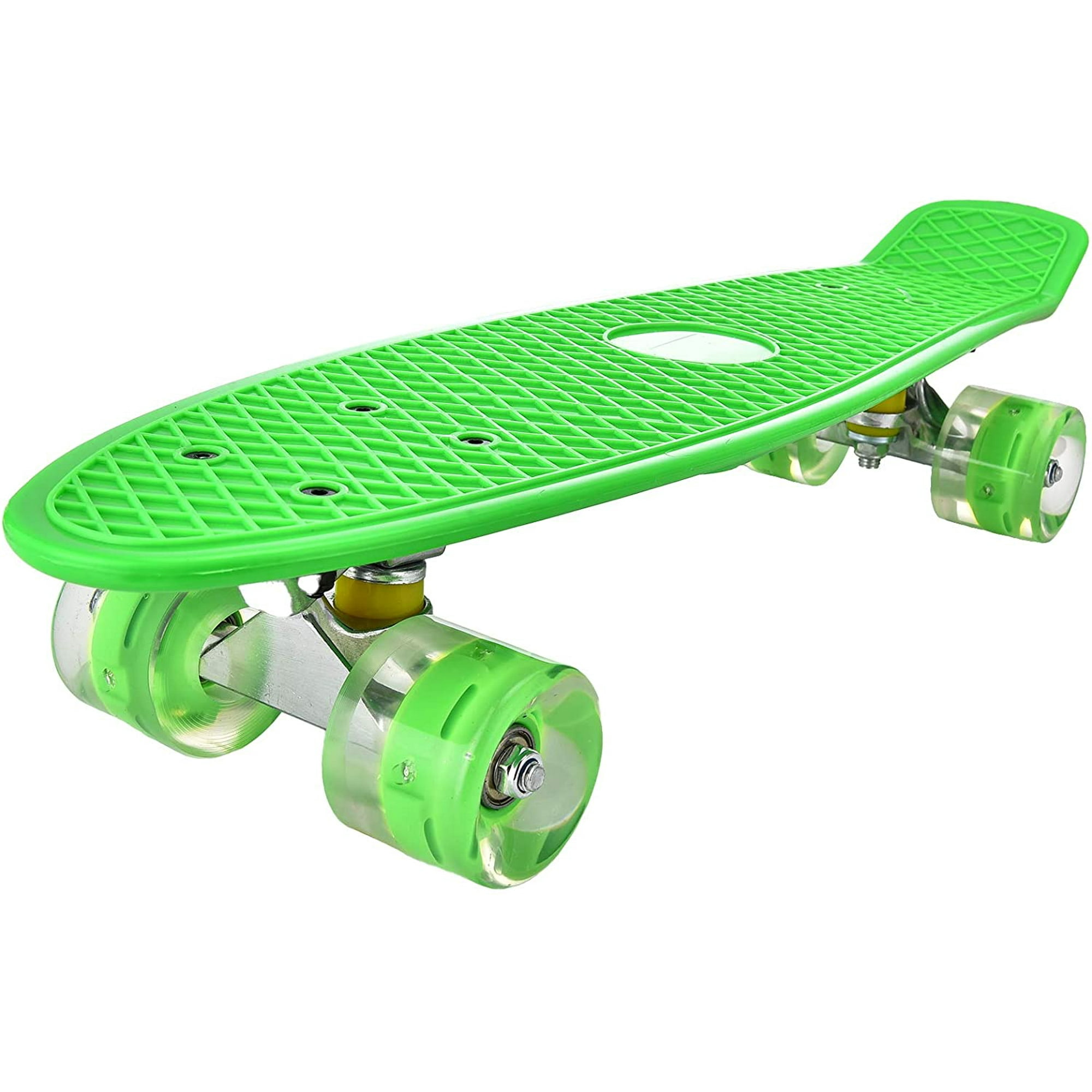  Patinetas completas de 22 pulgadas Mini Cruiser Retro Skateboard  para niños, jóvenes, principiantes, ruedas con luz LED : Deportes y  Actividades al Aire Libre