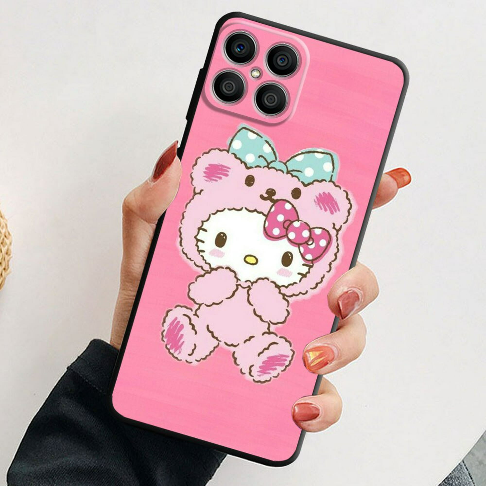 Funda De Armadura De Silicona Hello Kitty Cat Para Honor 9x Pro 50 Pro