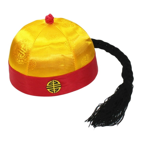 sombrero oriental chino gorra de disfraz para fiesta adultos adolescentes niños sombrero de príncipe heredero con  sombrero de 59 a 60cm