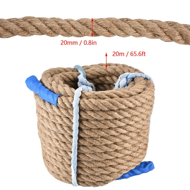 Cuerda de yute de 10 m y 60 kg de carga útil