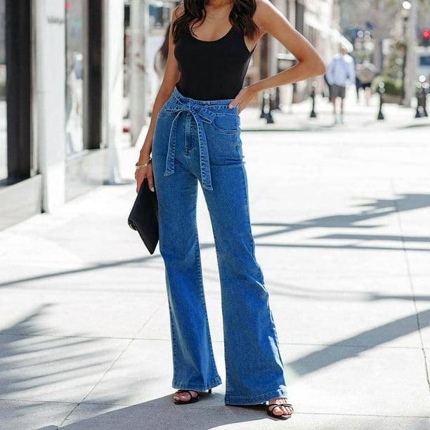  Pantalones vaqueros para mujer, pantalones de