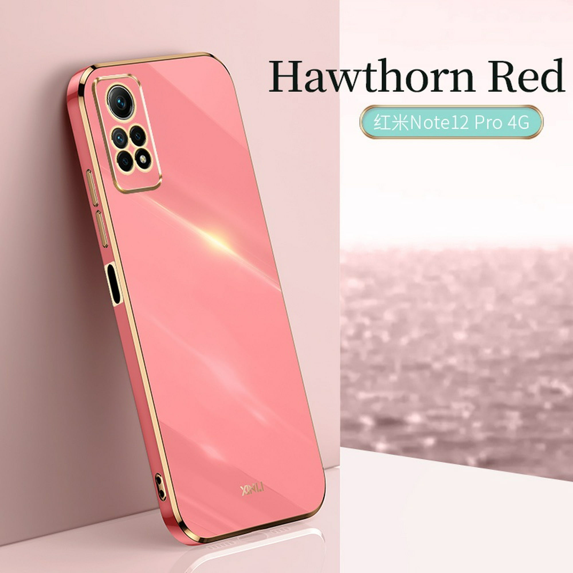 Xiaomi Redmi Note 12 Pro funda, Pink positive, Funda blanda