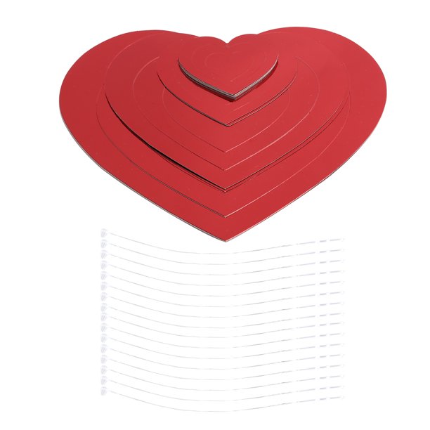 Espirales colgantes en forma de corazón rojo para decoración de San  Valentín – Paquete de 18 | Corazones de amor decoraciones para aniversario  