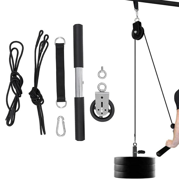 ShredPak - Asas de ejercicio resistentes, accesorios de agarre para poleas  de máquina de cable, equipo de gimnasio, bandas de resistencia