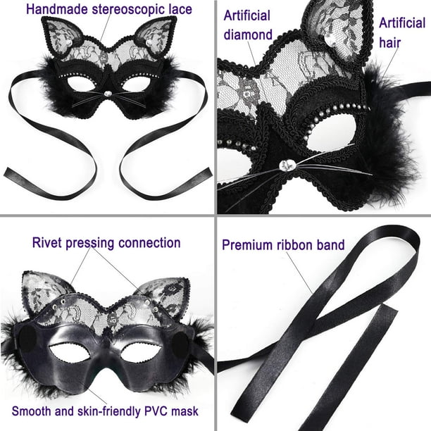 Antifaz / Antifaz Negro - Halloween & Masquerade Negro Sailing Electrónica