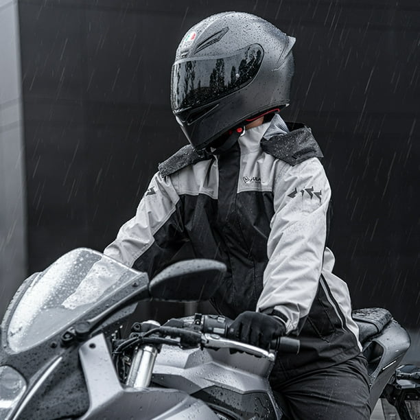 Traje Impermeable De Moto SULAITE Rain Coat Traje de lluvia transpirable  para montar en motocicleta para ciclismo (L)