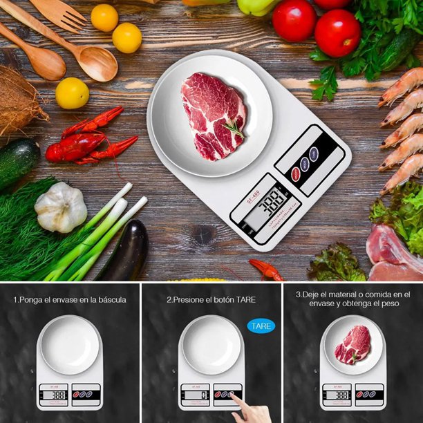 Báscula de Cocina Digital Aquila 10 kg Digital Blanco