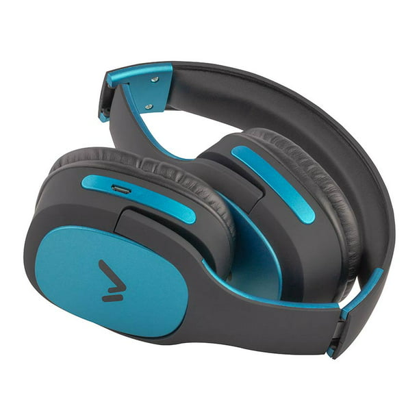Mitzu® Audífonos True Wireless Bluetooth 5.3, azul con tapa transparente
