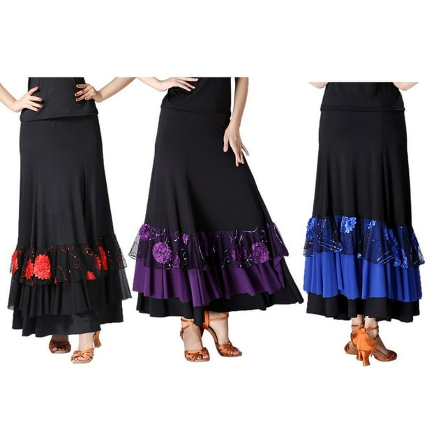 Top de baile latino para mujer, cortas elásticas, vestidos de baile de  rendimiento de baile L BLESIY Tops de baile latino