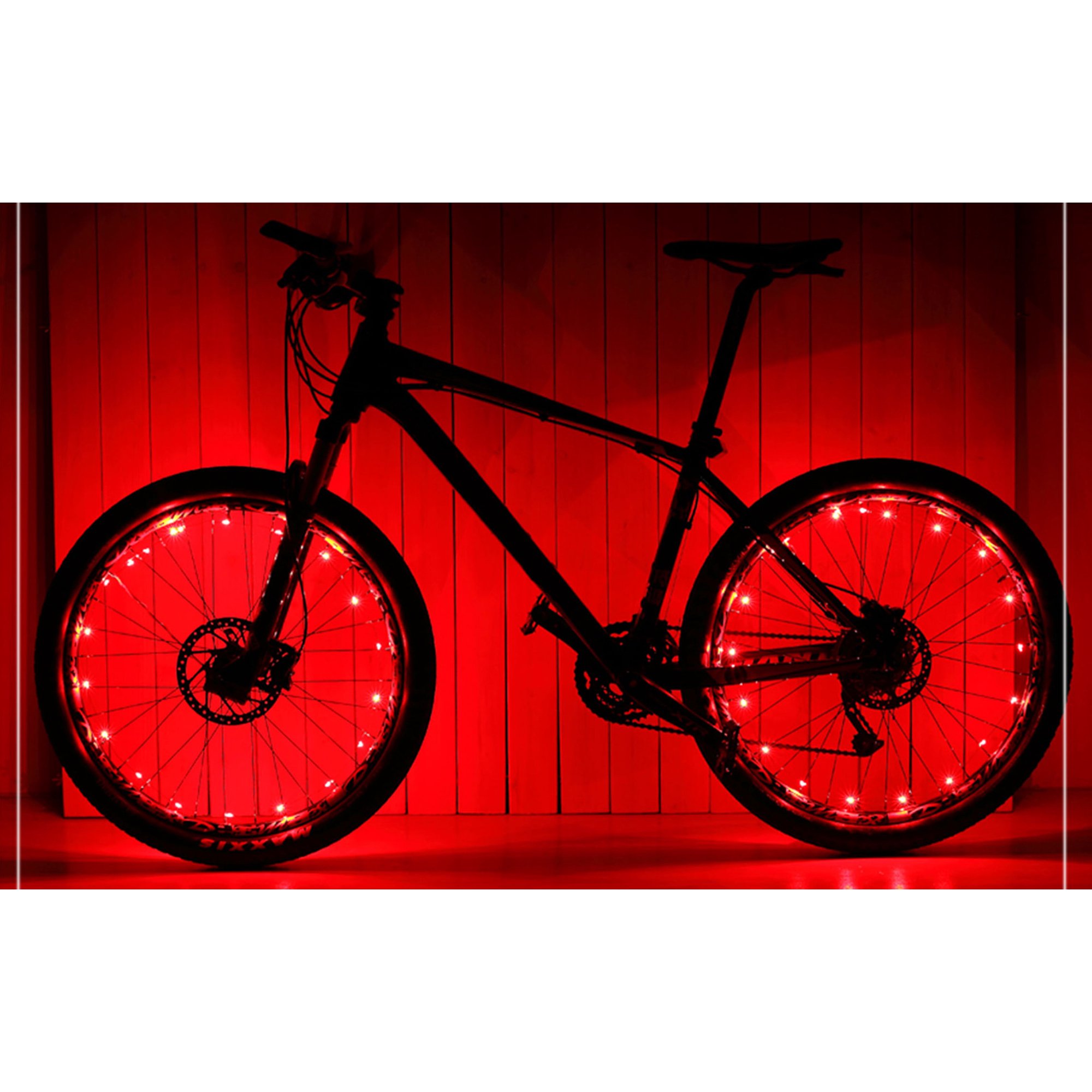 Pack Luz Led Delantera + Luz Led Trasera para Bicicleta - Negro