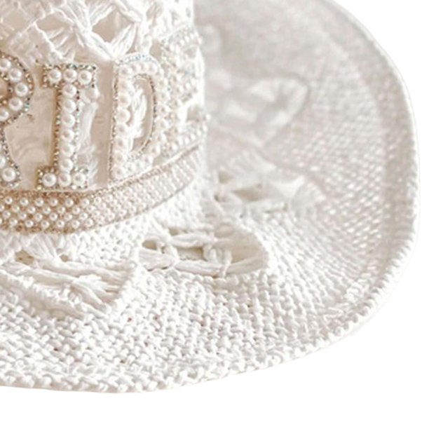 Sombrero de mujer occidental Accesorios de ropa de disfraces Sombrero para  Sombreros ala para adultos para despedida de , Novia Yinane Sombrero de  vaquero