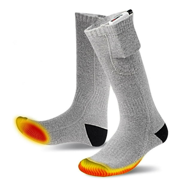 Calcetines calefactables, calcetines térmicos para hombres y mujeres,  calcetines eléctricos recargables mejorados con 5000 mAh, calentadores –  Yaxa Colombia