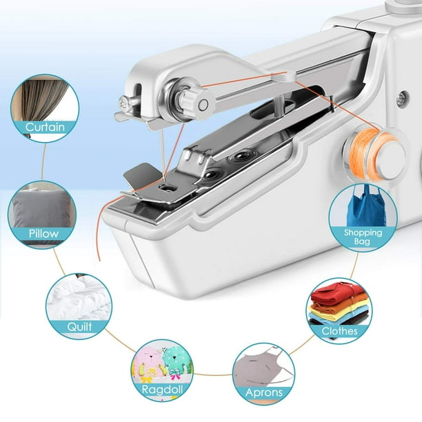 Mini máquina de coser manual de mano multifuncional portátil máquina de  coser inalámbrica para el hogar Color al azar Kearding HA5386-00B