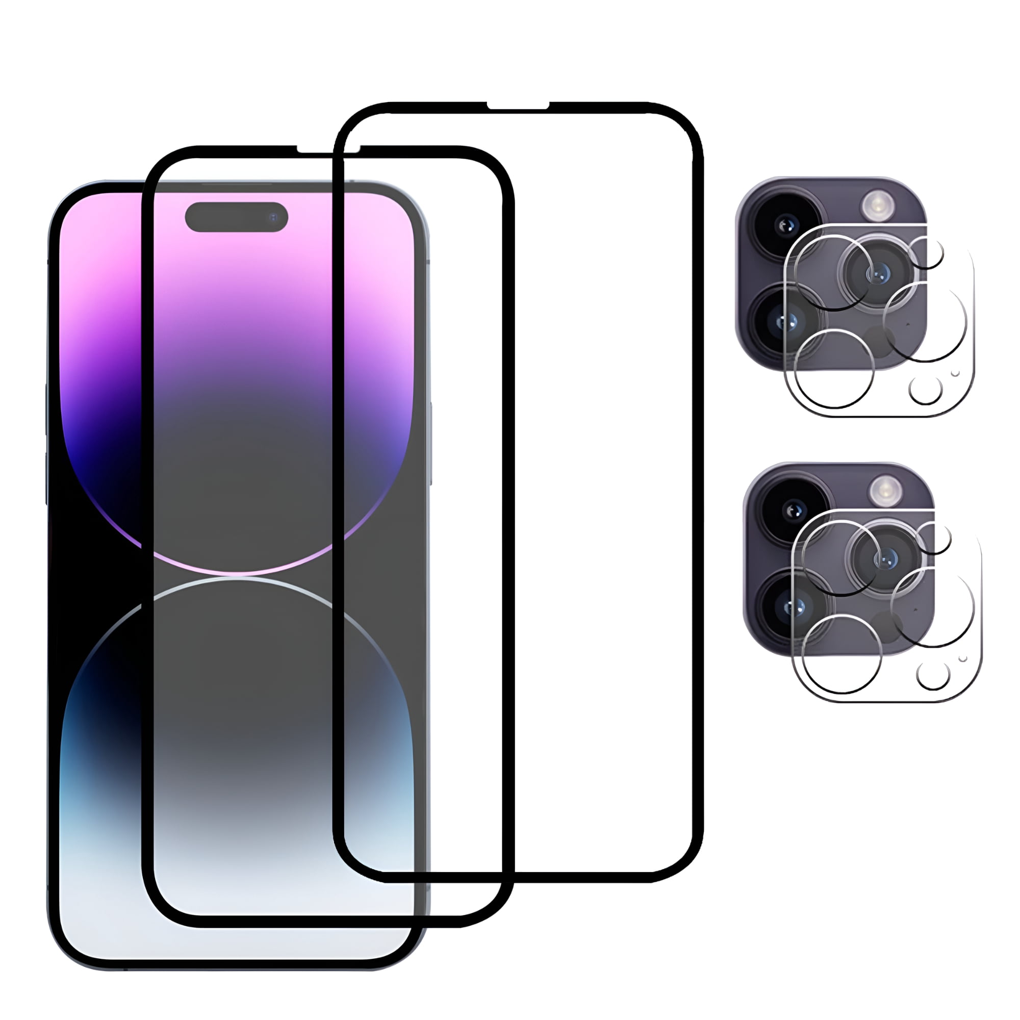 Cristal Templado Completo Anti Blue-ray Negro para iPhone SE