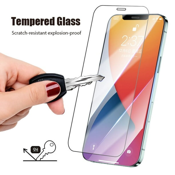 Cristal protector de teléfono para iPhone 11 12 Pro Max SE 2020, funda  protectora de pantalla para iPhone 7 8 Plus 6 6S Plus 5S, vidrio templado  Tan Jianjun unisex
