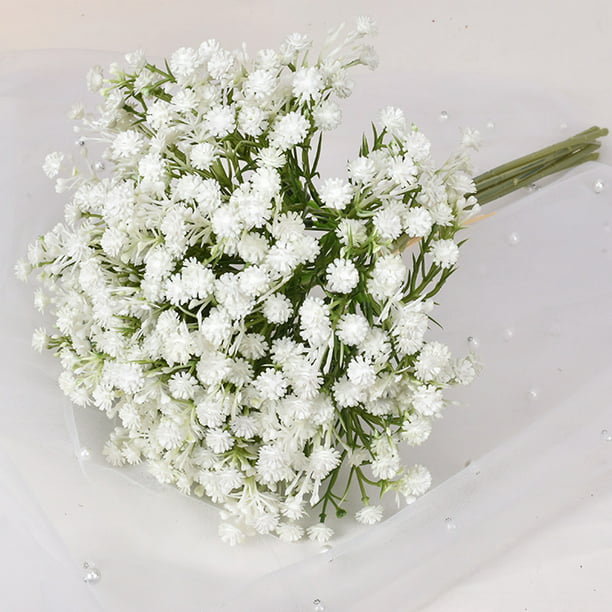 Gypsophila Paniculata Artificial, flor falsa de plástico suave, ramo de  novia, decoración de boda, arreglo de flores para el hogar - AliExpress