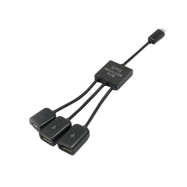 adaptateur OTG 2 en 1 Micro USB + USB C vers USB 2.0 Câble de