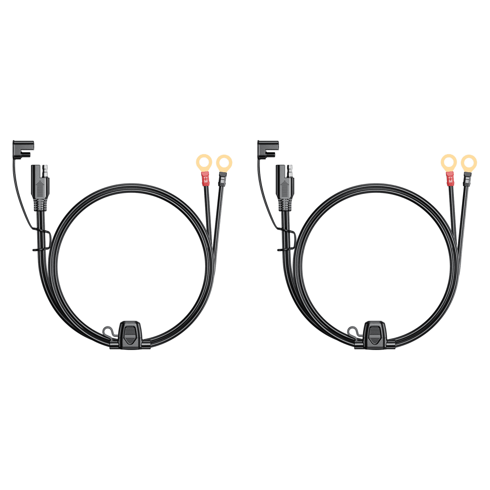 Masslla 2 Cavi Prolunga SAE A 2 Pin 18 AWG – Connettore Rapido 10A Per Pannelli Solari E Batterie, Lunghezza 30 Cm, Rosso E Nero