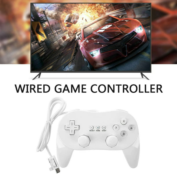 Gamepad Clásico Para Nintendo Wii Control De Juego Con Cable Joystick