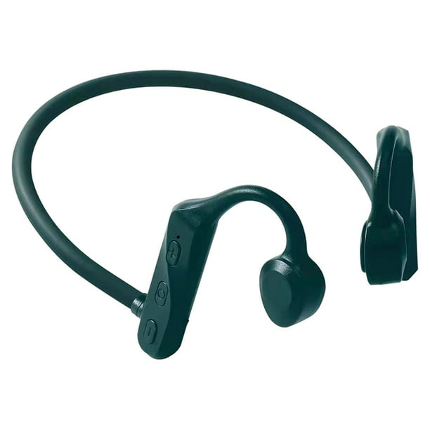 Auriculares de conducción ósea Auriculares inalámbricos estéreo de oreja  abierta 9D Sonido de Auricular liviano para trotar - K69-Verde