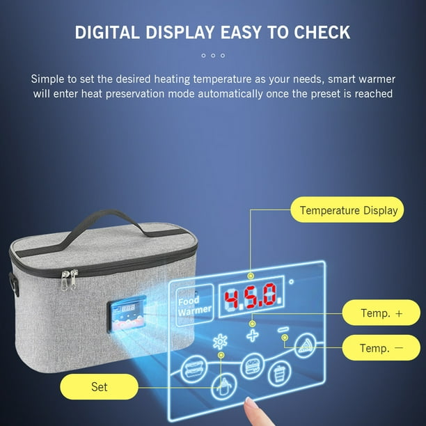  Horno portátil de 12 V, calentador de alimentos