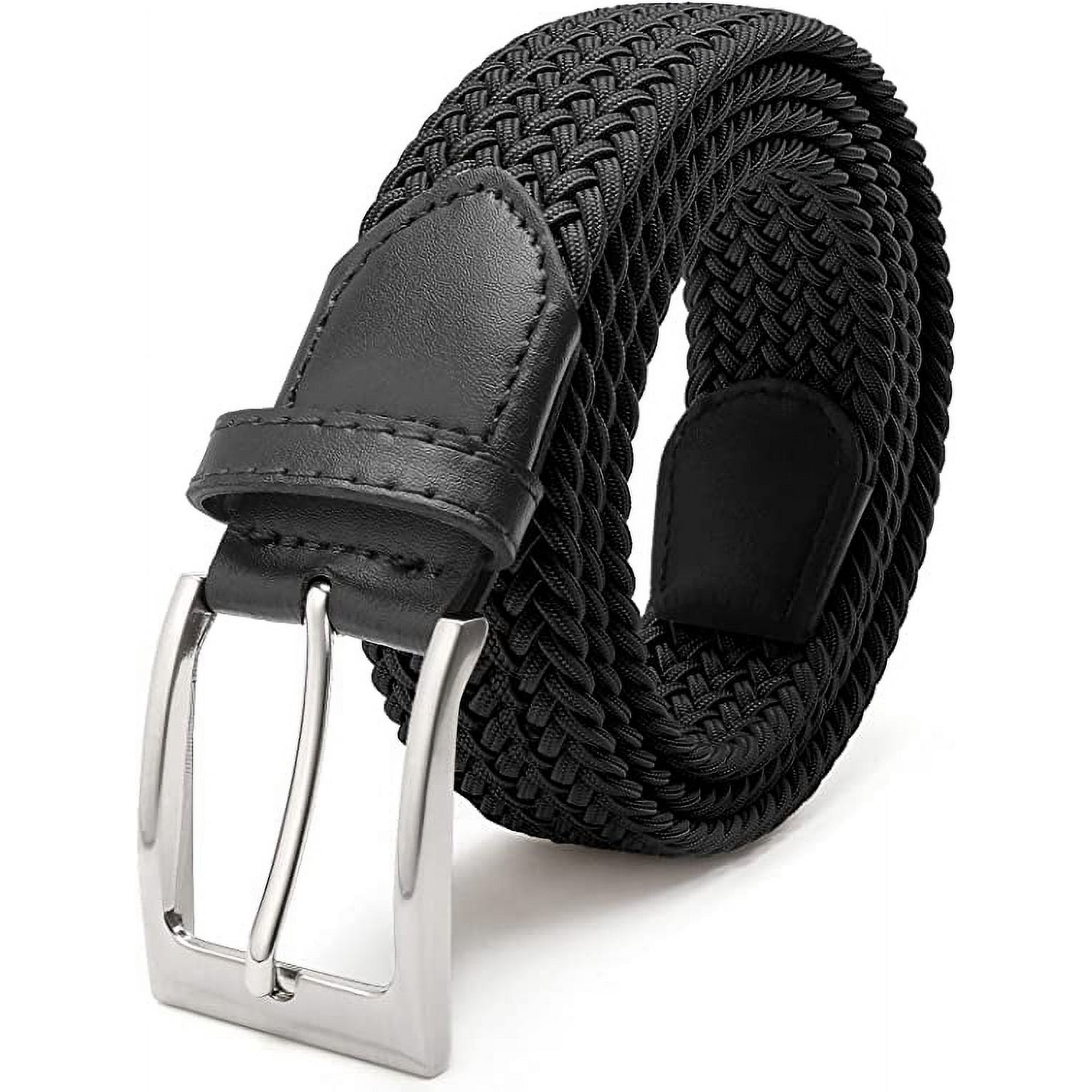  EIFINE Cinturones elásticos verdes más largos para hombre,  tejido trenzado, cómodo, elástico, casual, cinturón elástico de 1-3/8  pulgadas, cinturón elástico de 63.0 in (talla : 63.0 in, color: N) : Ropa,  Zapatos y Joyería