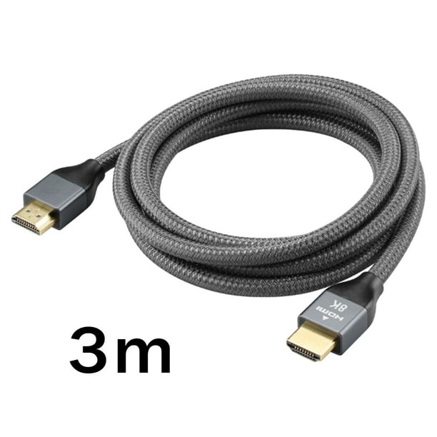 Cable HDMI 2.0 4K 60Hz Macho/Macho Chapado en oro, Longitud 3m