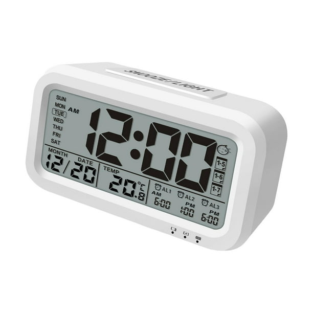 Despertador digital Reloj Despertador Digital Mesita De Noche Temporizador  A Presión Reloj De Cabecera 12 / 24H Naranja + Oído Magideal Despertador  digital