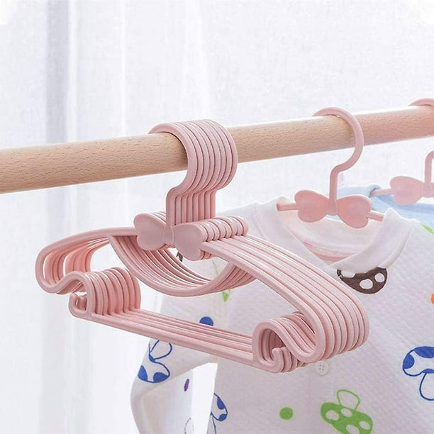 20 piezas Percha de ropa de bebé, perchas antideslizantes para niños  pequeños