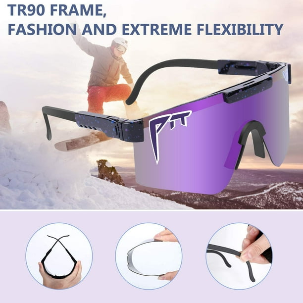  Gafas de sol deportivas polarizadas para hombres y mujeres con  5 lentes intercambiables para correr, béisbol, golf, conducción : Deportes  y Actividades al Aire Libre