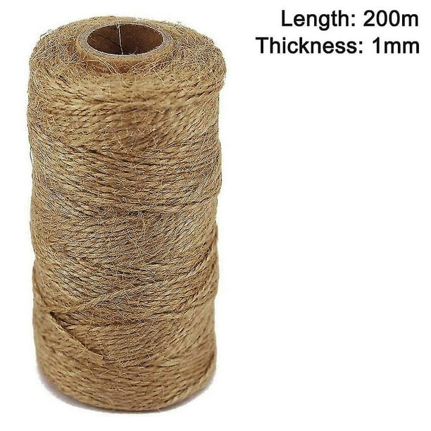 Cordón de yute natural 1.5-2 mm., rollo de 100 metros