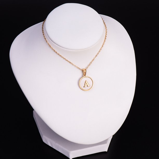 Collares con monograma y nombre, collar de barra personalizado grabado para  mujer, regalos personalizados para ella, joyería hecha a mano para mamá,  día de San Valentín -  México