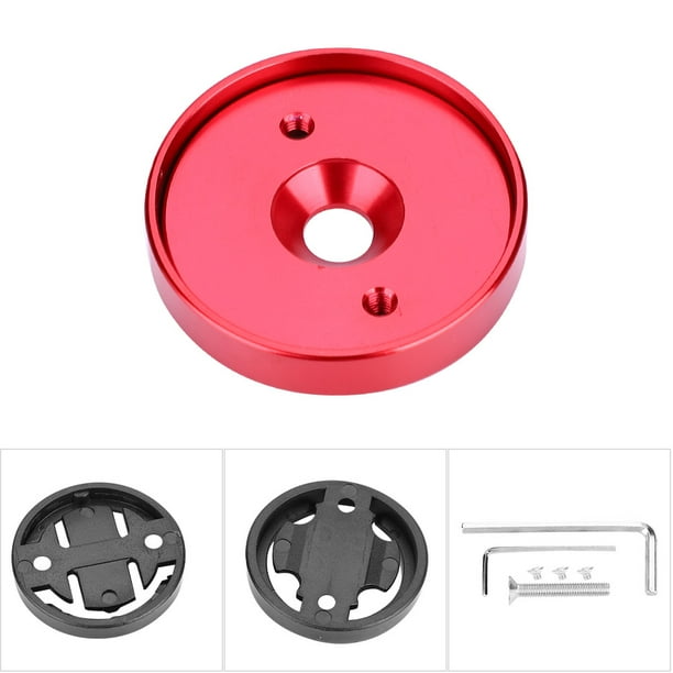 Soporte ajustable para computadora de bicicleta, cronómetro, soporte para  bicicleta MTB, soporte GPS para Garmin Bryton Cateye (rojo)