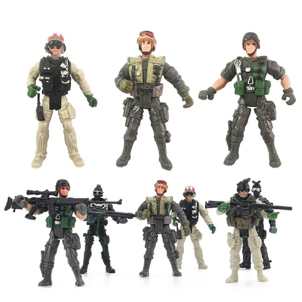 4 Juegos de Simulación en Miniatura Del Cuerpo de Marines, Modelo de ,  Modelo Acción , Juguete Educativo para Yotijar Juguetes de soldado en  miniatura