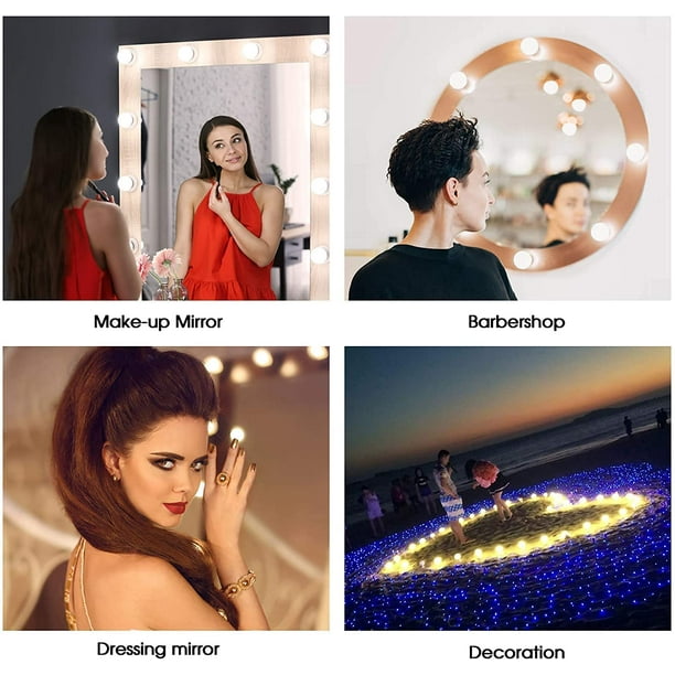 Espejo Maquillaje Luz Led Touch Cable Usb – GOMARK