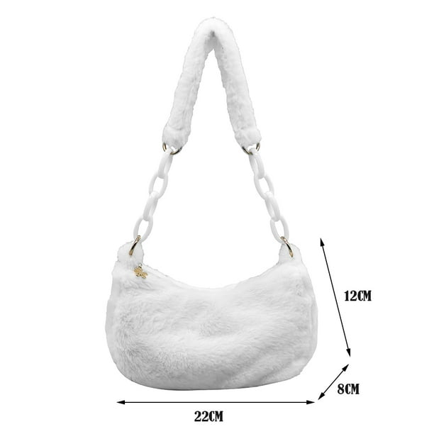 Bolsas vintage de color blanco para mujer