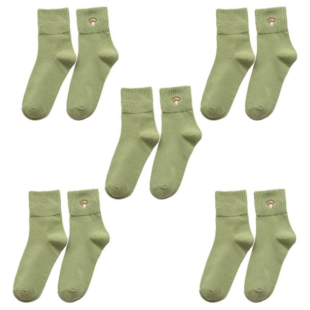 Las mejores ofertas en Calcetines de tobillo verde Talla 9-11 para Mujer