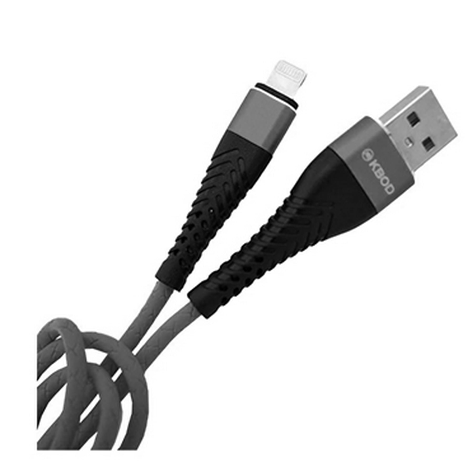 Cable Cargador Usb 4 En 1 Micro-usb-c Carga Rapida Reforzado Color Negro