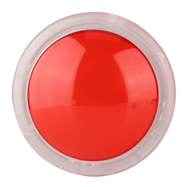 Interruptor de botón pulsador 100 mm Lámpara de Dos Colores Interruptor de  botón Redondo Grande para Videojuego Arcade(Rojo) botón pulsador