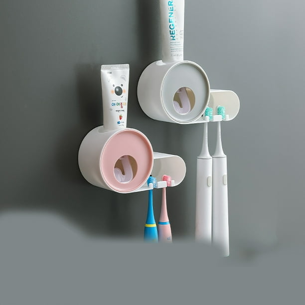 Dispensador automático de pasta de dientes, soporte para cepillo