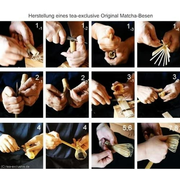 Batidor de bambú Matcha, Chasen, japonés premium hecho a mano con bambú  orgánico, perfecto para su ceremonia de té Matcha / estación Matcha -   México