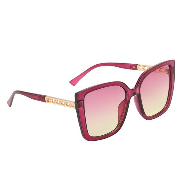 Lentes de Sol Mujer Cat Eyes/Piloto Rosado Marco Dorado B