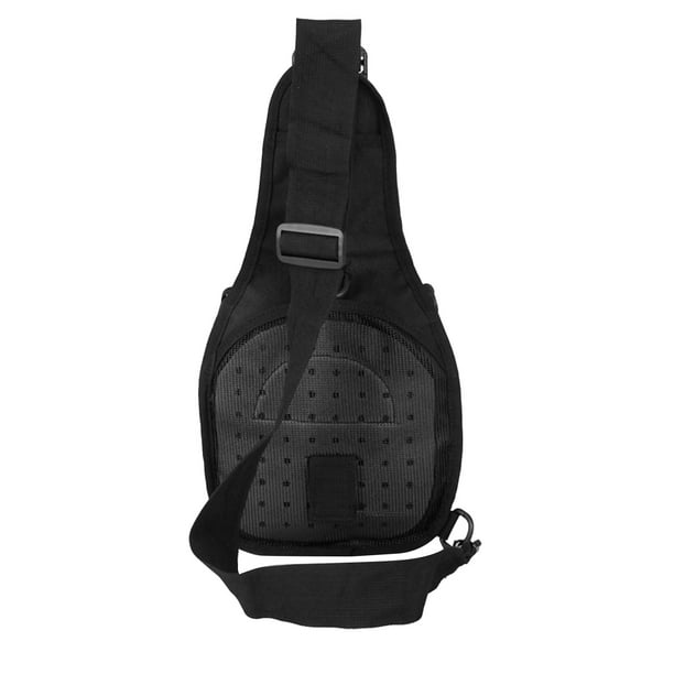 FSD.WG Mochila bandolera para hombre, bolsa de pecho, bolsa de hombro,  bolsa de viaje para hombres con resistente al agua, Negro 