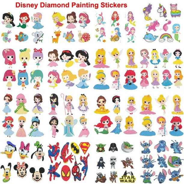 Kits de pintura de diamantes de dibujos animados para niños con