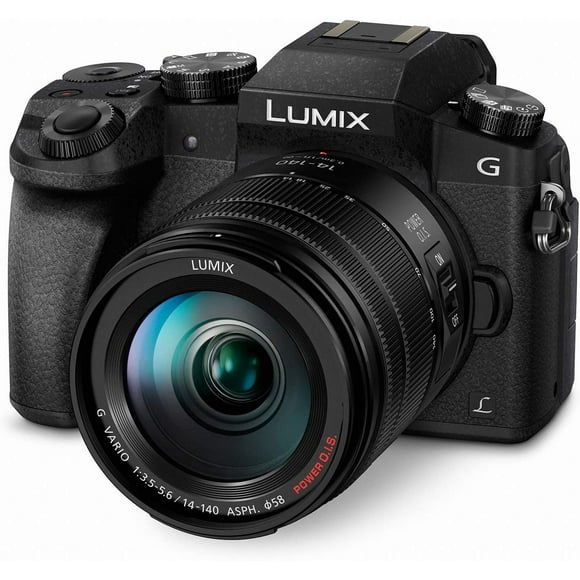 panasonic lumix g7 4k cmara de video dslm con lente de 14140 mm el paquete de 64 gb incluye cma panasonic dmcg7hk