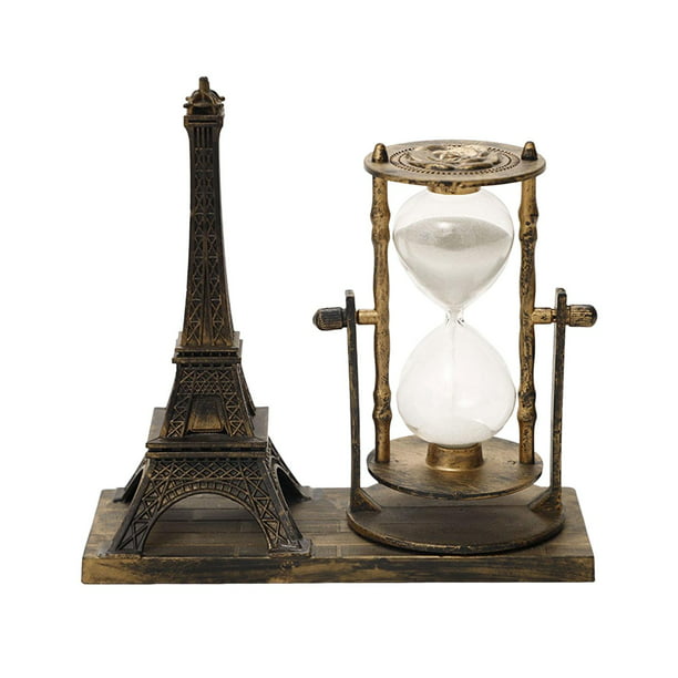 Reloj de arena, reloj de arena de vidrio magnético de escritorio con base  para decoración del hogar, regalo de adorno, reloj de arena, reloj de arena