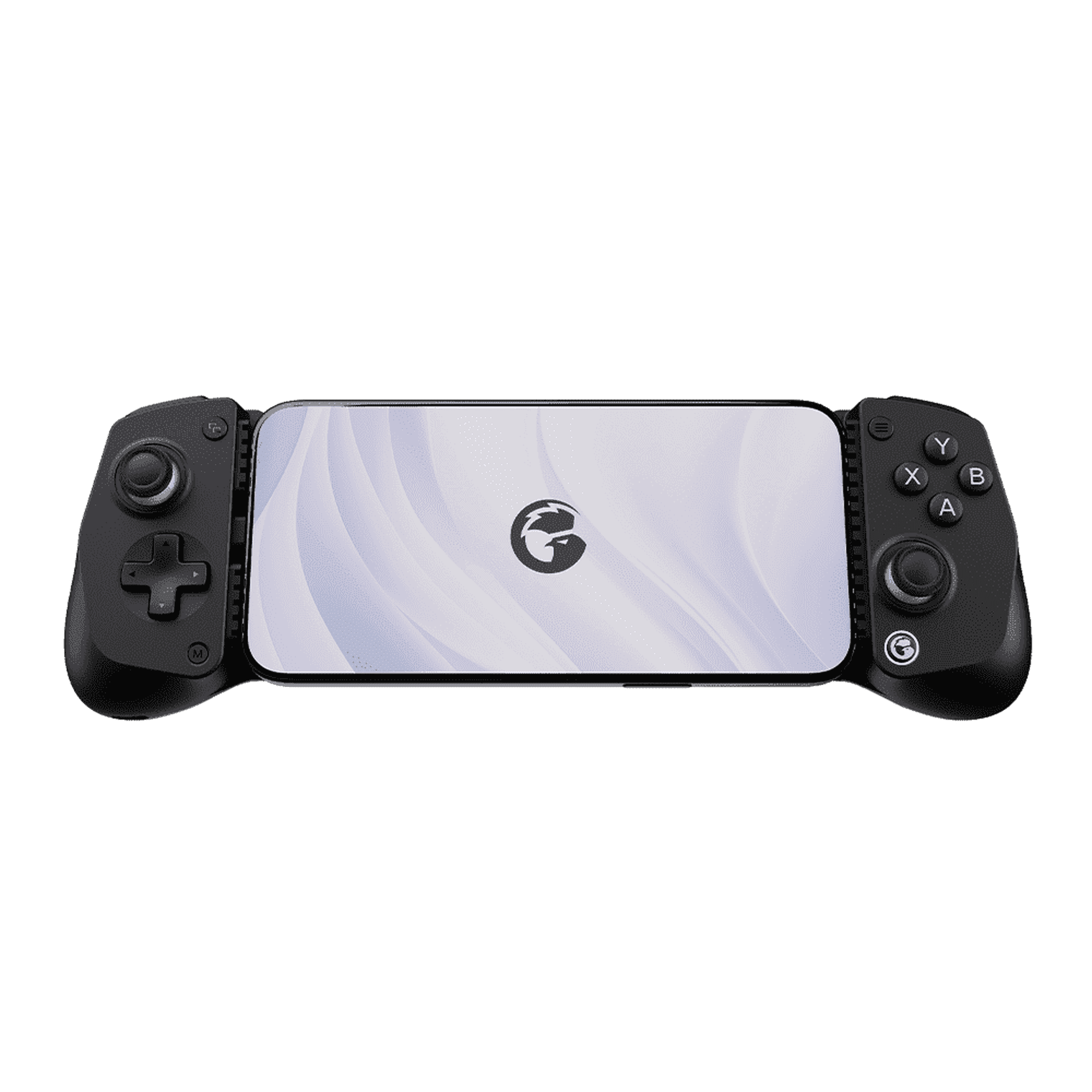 Gamesir control de juegos móviles x5 lite con palancas de efecto hall, personalización turbo y carga translúcida, para la serie iphone 16/15, ipad mini y android (Negro)
