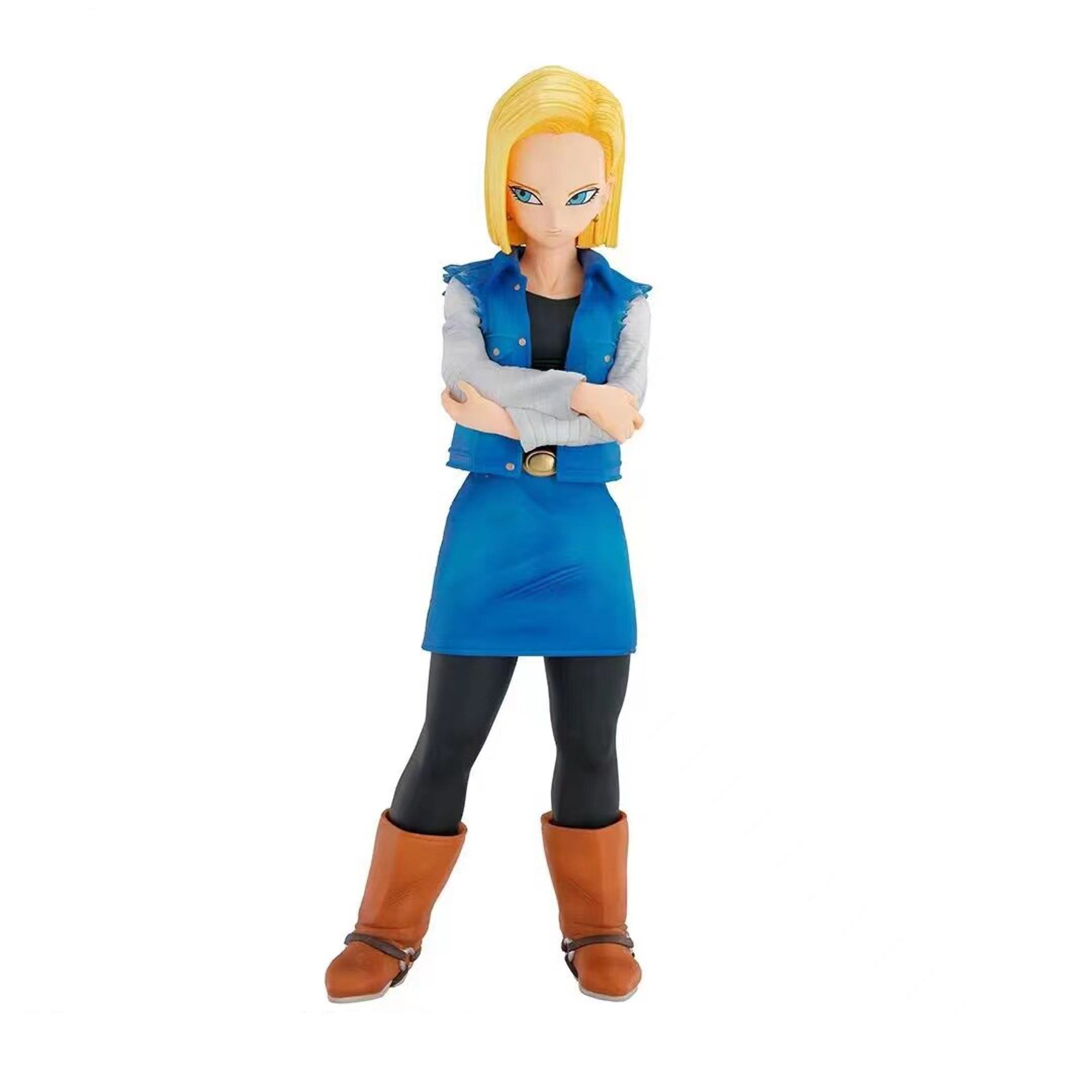 Figuras de acción de Dragon Ball Z para niños, modelo de colección de  juguetes de PVC, regalos de Navidad, Android 17, 18, 24CM