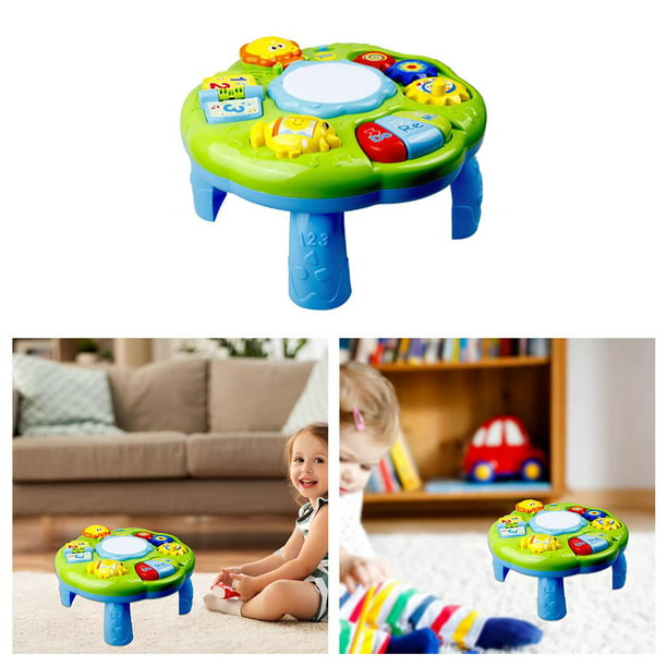  Juguetes para bebés de 6 a 12 meses, mesa de actividades  musicales para niños pequeños de 1 a 3 años, juguetes de aprendizaje  temprano, juguetes de bebé de 12 a 18